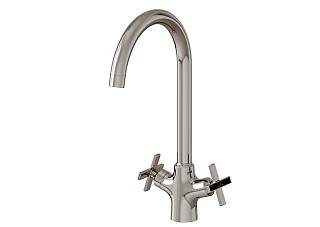 Смеситель для кухни MIXLINE ML37-032 Cross (Латунь,Высота излива 10,3см,Кран-букса 1/2")
