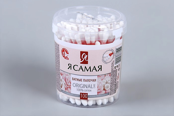 Ватные палочки Я САМАЯ круглые 100шт (20774)