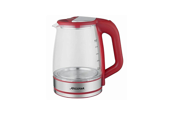 Чайник электрический АКСИНЬЯ  КС-1006 корпус из жаропр. стекла 1500Вт (2,2л) 