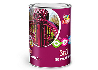 Грунт-эмаль по ржавчине OLECOLOR красно-коричневый (2,0кг) 
