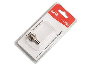 Переходник, 1/4"П -елочка 6мм+ кольцо 6х11мм ELITECH 0704.023200