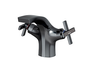 Смеситель для раковины MIXLINE ML38-04 Graphite (Латунь,Длина излива 18см,Кран-букса 1/2",ГРАФИТ)