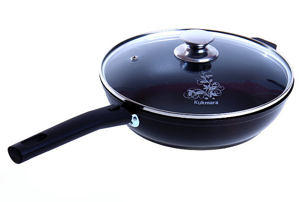 Сковорода 240/60мм.антиприг.покр.стек.крыш.съем.руч. г.Кукмор арт. с247а