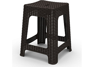 Табурет квадратный RATTAN горький шоколад ING6181ГШК