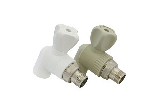 Вентиль ПП для радиатора угловой 20х1/2" Lammin СЕРЫЙ (50/10)