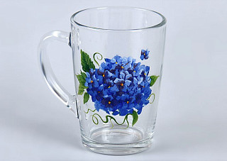 Кружка Капучино ГОРТЕНЗИЯ 0,3л.  07с1334 ДЗ