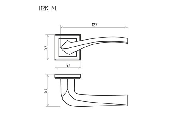 Ручка Нора-М AL 112К черный (111)