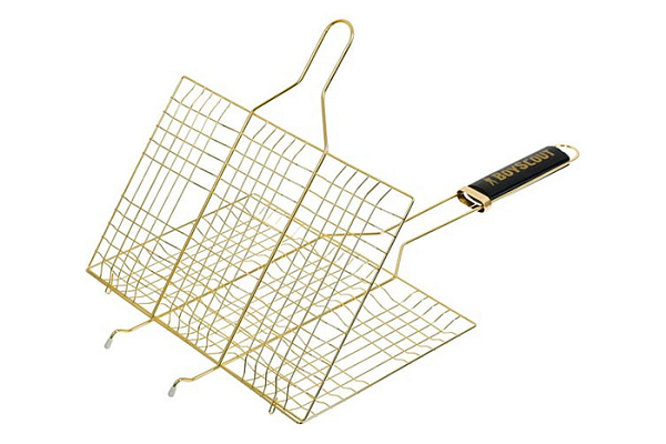 Решетка-гриль BOYSCOUT для 6 порций блюд, веер в ПОДАРОК, 54(+5)x33x22x2,5cм /12 (61313)