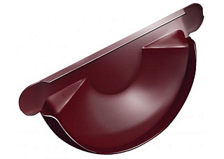 Заглушка желоба SOKROF RAL 3005 Красный (d=125мм) 