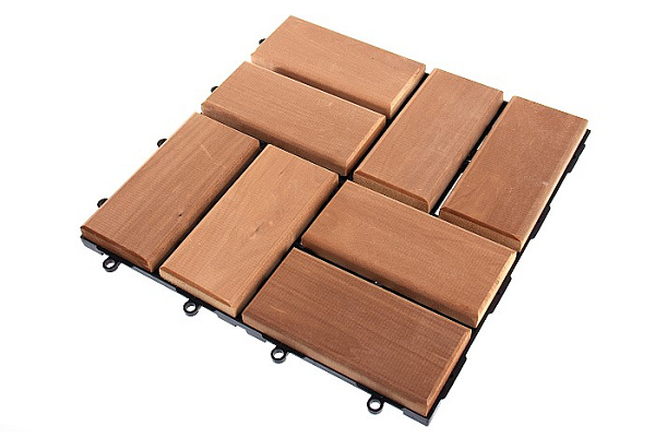 Термодекинг деревянный, 8 планок 300х300мм