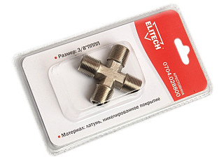 Крестовина, 3/8" ПППП ELITECH 0704.028800