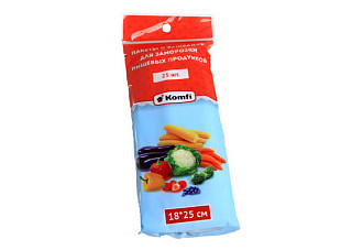 Пакет для заморозки с защелкой Komfi 18х25см, 25шт., в п/п/100 (HPZ204E)