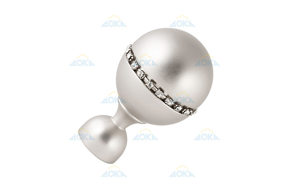 Наконечник металлический D16 Кортеза сатин уп 2 шт