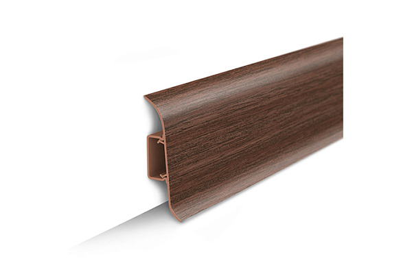 Плинтус напольный 55мм 2,2м "Идеал Классик" 293 Орех темный