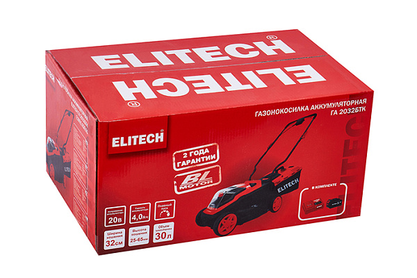 ELITECH ГА 2032БТК (E1601.028.01) (Газонокосилка аккумуляторная)