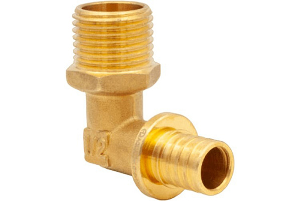 Уголок аксиальный AQUALINK 16мм х 1/2" нар, 2,2мм (01023) (1/10/150)