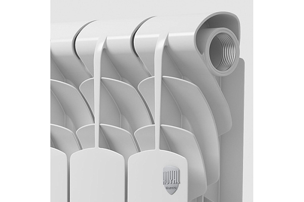 Радиатор Royal Thermo Revolution алюминий, белый (128вт, 350х80х12секц., 1,01кг)