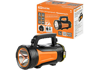 Фонарь TDM Прожектор 8 аккум., 5Вт, LED, 220лм, 3,7В, 2,4 Ач, USB (0350-0008)