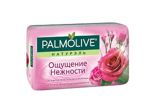 Мыло туалетное PALMOLIVE (ПАЛМОЛИВ) Ощущение Нежности Лепестки розы и Молочко 90гр/72/6