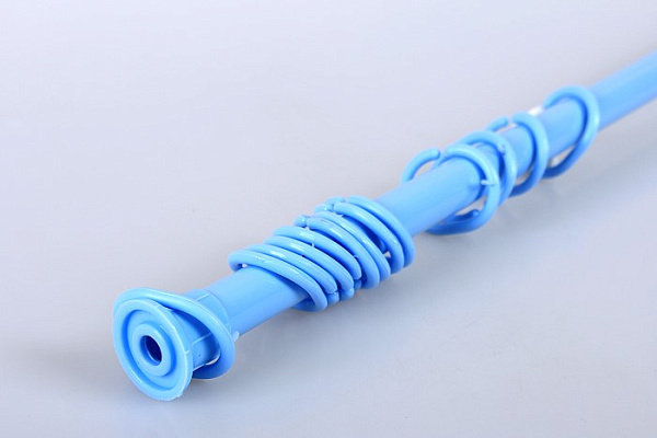 Карниз телескопический для ванной комнаты AQUA-PRIME 110-210см голубой (1/30)