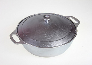 Кастрюля-жаровня литой алюминий г.Кукмор 3,0л (ж30)