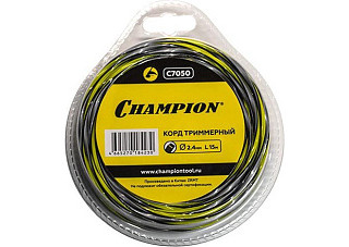 Леска CHAMPION Tornado витой квадрат 2,4мм х 15м (С7050)