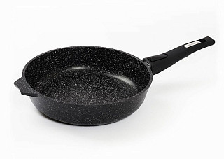 Сковорода 280мм.антиприг.покр.ГРАНИТ black Induction Pro со съемной ручкой (028802И) (10)