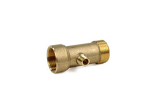 Трехвыводной штуцер 1"*1/4"*1" нар*нар*вн (прим-ся для соед-я датчика сухого хода)