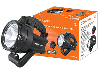 Фонарь TDM Прожектор 1 аккум., 3Вт (CREE) LED, 44лм/В, 300м дальность, подст (0350-0035)