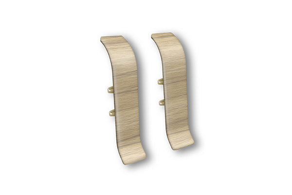 Соединитель для плинтуса 55мм "Идеал Классик" (2шт. во флоупак) 263 Клен северный