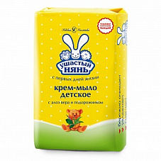 Мыло ДЕТСКОЕ УШАСТЫЙ НЯНЬ алоэ 90гр (10199)