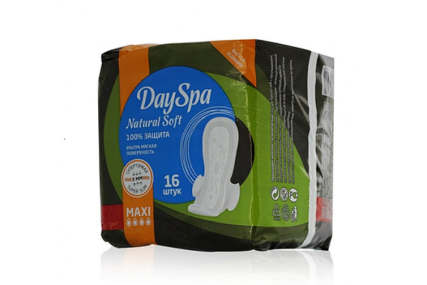 Прокладки DAY SPA ultra natural soft maxi женские гигиеническиеi 16шт (809/128)
