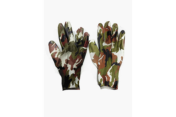 Перчатки нейлоновые с нитрилом женские, серия ЛЮКС, цвет микс, В22-26 /12/960