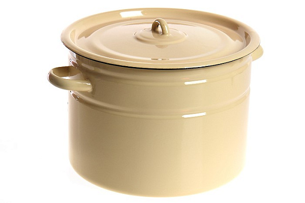 Кастрюля эмалированная без рис. Северсталь 12,5л (2с300)