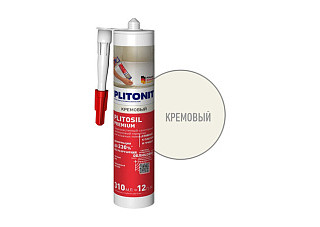 Герметик PLITONIT PlitoSil КРЕМОВЫЙ силикон 310мл (10030)