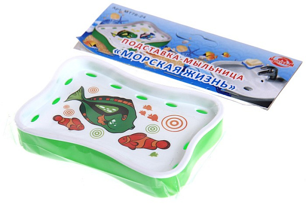 Подставка-мыльница МОРСКАЯ ЖИЗНЬ (МТ76-24)