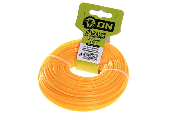 Леска для триммера ON треугольная 2,4мм х 50м (15-01-519)
