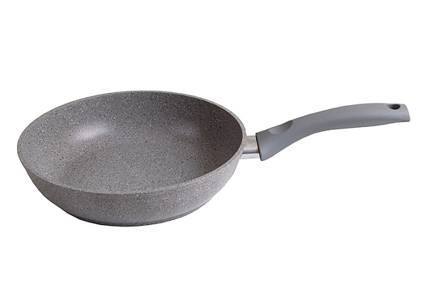 Сковорода 260/60мм.антиприг.покр.с ручкой (светлый мрамор) г.Кукмор арт.смс262а