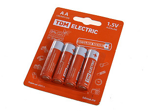Элемент питания 06 TDM LR6 AA Alkaline 1,5V BP-4 (1шт) (1702-0003)