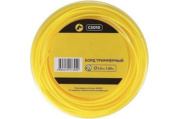 Леска CHAMPION круглая 2,0мм х 60м (С5010)