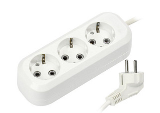 Удлинитель SmartBuy, 3 гн. 5м. 16А/3,5кВт с заземлением ПВС 3х1,0 (SBE-16-3-05-Z)/40(8516)