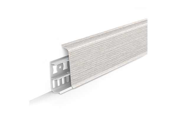 Плинтус напольный с кабель-каналами 70мм 2,2м "Деконика", 265 Клен патина