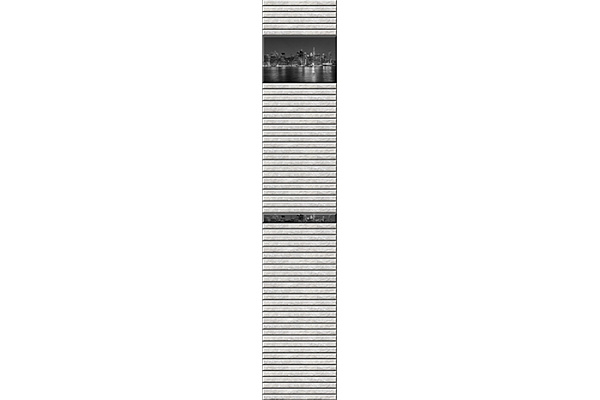 Панель ПВХ (Пано из 2-ух панелей) фотопечать Сити светлый (2700х500мм) 9513