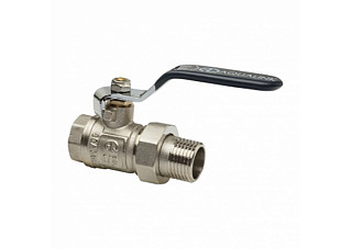 Кран шаровой латунный AQUALINK ДУ25 (1) Г/Ш американка, рычаг (03947) (30/5)