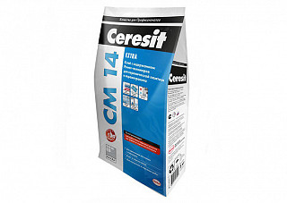 Клей CERESIT CM14 EXTRA/EXPRESS для плитки, внутренних и наружных работ 5,0кг (2489477)