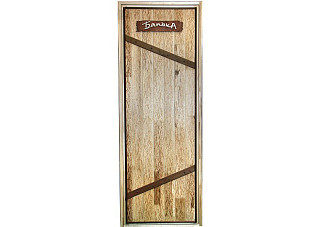 Дверь дизайнерская (коробка липа) Старая банька на иглах (1700х700х70)