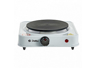 Плитка электрическая DELTA D-704 одноконфорочная диск белая (5)