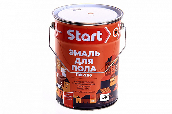 Эмаль ПФ 266 СТАРТ желто-коричневая (20,0кг)