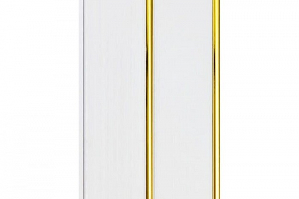 Панель ПВХ потолочная 2-х секционная ИДЕАЛ Белый с золотом глянцевый (3000х250мм) 001-2-0