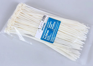 Хомуты Арктик морозостойкие 5 Х 250 белые (4,8 мм, 100шт/уп)